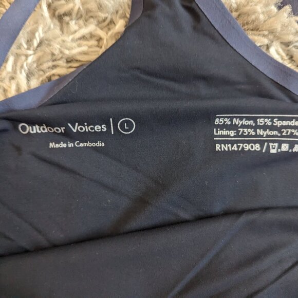 Outdoor Voices Exercise Dress Navy Built in Liner - Picture 5 of 7